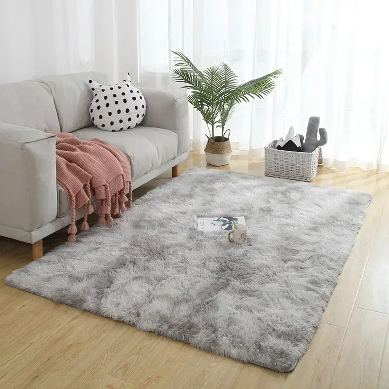 Soft Area Rugs For Bedroom Fluffy, Non-slip Tie-Dyed Fuzzy Shag Plush Soft Shaggy