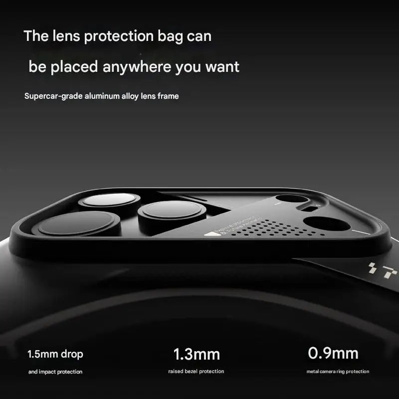 AULUMU Frosted Mobile Phone Case for IPhone 17 Pro Max Luminous Translucent Full-Inclusive Anti-fall Magnetic Phone Case Unique