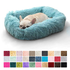 Rectangle Plush Dog Bed Small Medium Big Pet Cat Dog Bed Soft Washable Winter