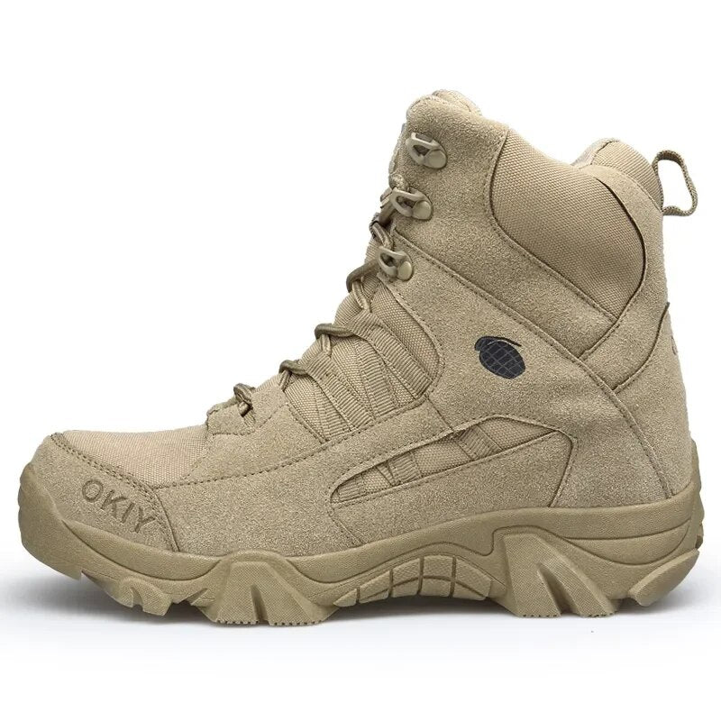 Men Military Boots Men Outdoor Ankle Boots Tactical Combat Boots Work Safty Shoe for Men