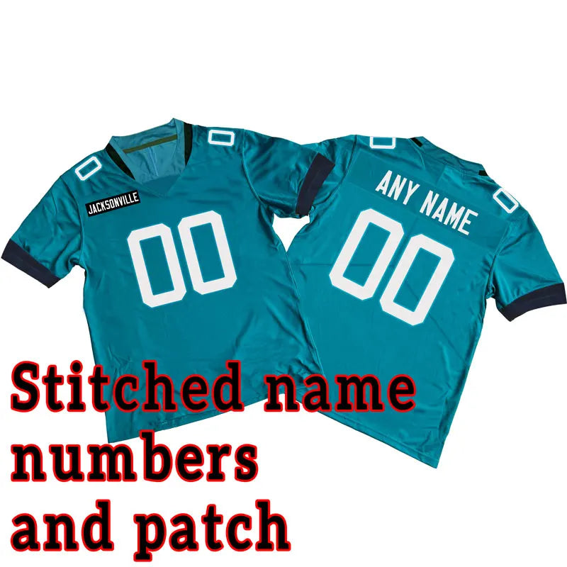 Stitched Football Jersey Custom Jacksonville,Miami,Minnesota,New England,New Orleans,San Francisco,Seattle,Tampa Bay,Tennessee,W