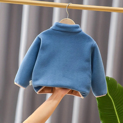 New Autumn Winter Baby Girls Clothes Boys Clothing Children Jacket Kids Thickened Coat Toddler Casual Costume Infant Sportswear