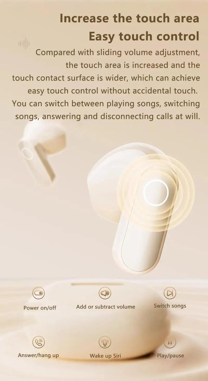 Mini Comfortable Noise-cancelling True Wireless Bluetooth Headphones With High Sound Quality Bluetooth 5.4 Earphones NEW 2025