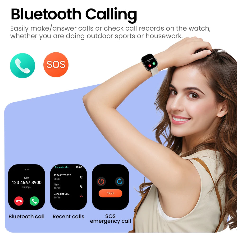 HAYLOU Watch S6 Voice Calling Smart Watch Men Health Monitoring IP68 Waterproof Smart Notifications Voice Assistant Smartwatch