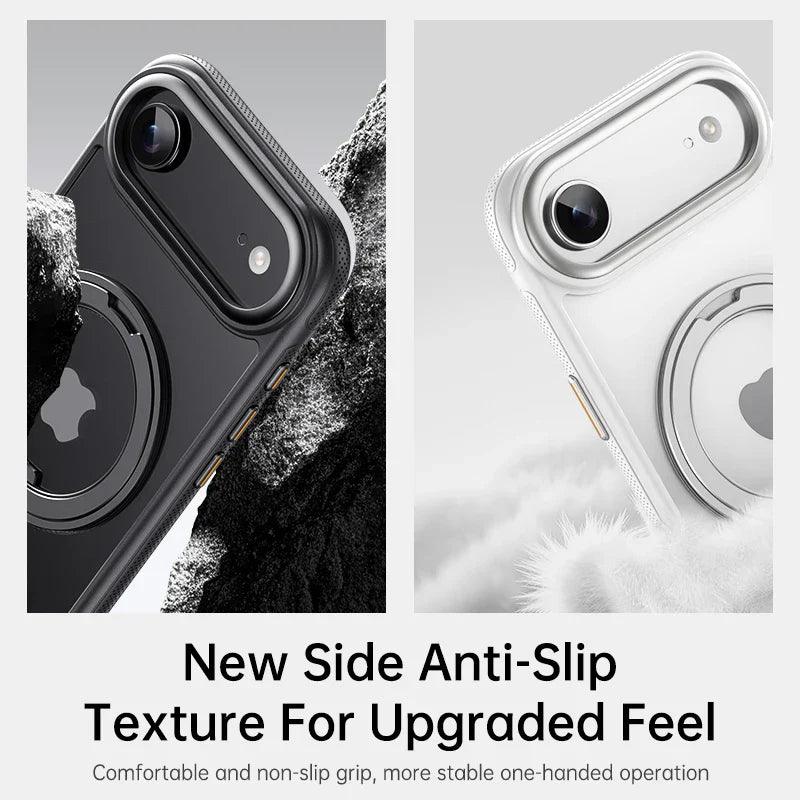 Magnetic 360 Degrees Rotating Ring Holder Case For iPhone 17 Pro Max / 17 Air