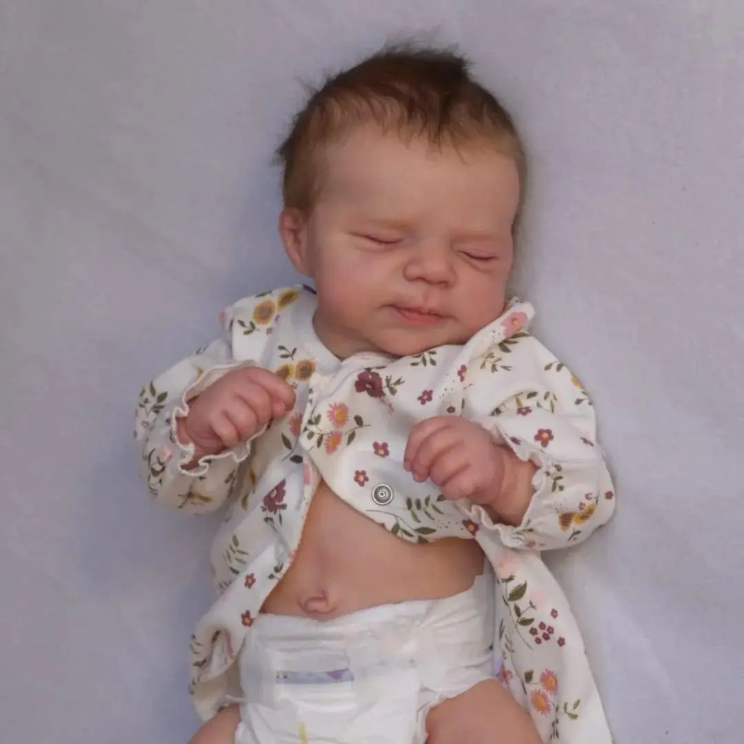 NPK 19inch Pascale Newborn Baby Reborn Doll Full Body Realistic 3D Skin Multiple Layers Painting Visible Veins Soft Touch Doll