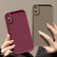 For iphone X Case iphone XR Phone Case Iphone XS XS Max Cover X XS XR XP Simple Solid Color Ultrathin Soft TPU Candy Color Cover