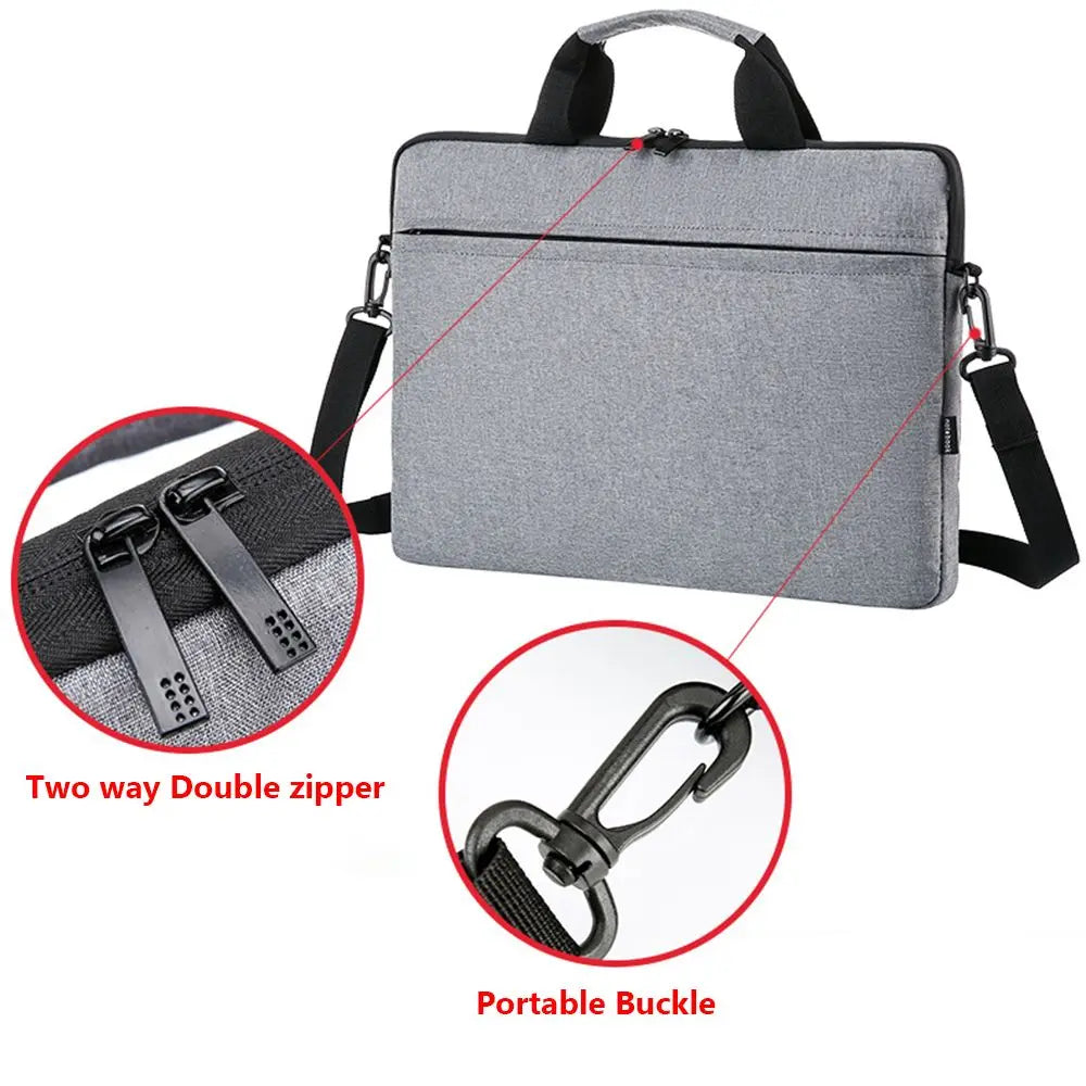 13.3/14/15.6 Inch Laptop Handbag Shockproof Laptop Sleeve Case Notebook Cover Protective Pouch Large Capacity Laptop Handbag