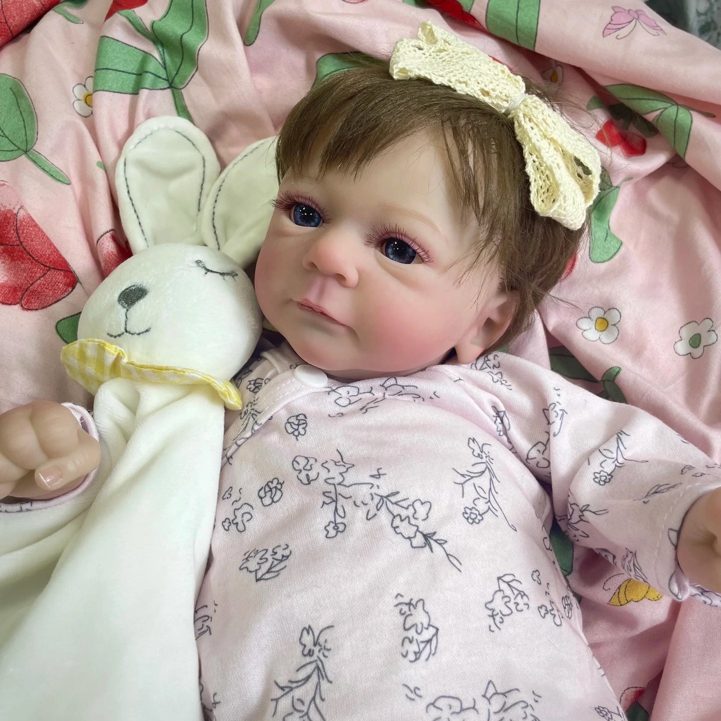 MRB 17-18Inch Finished Reborn Dolls Felicia Silicone Vinyl Or Cloth Doll Lifelike Adorable Newborn Girl Best Christmas Gift