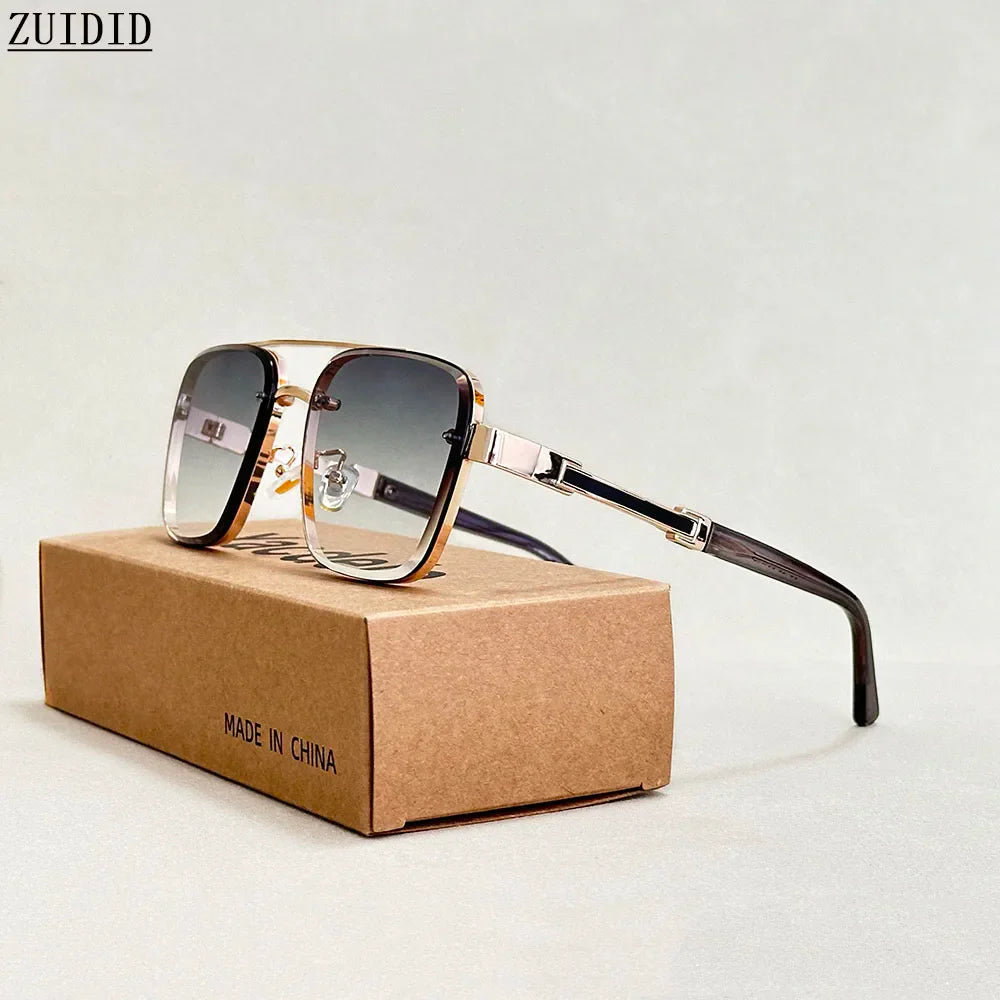 New Sunglasses For Men Luxury Fashion Glasses Sunscreen  Square Sunglasses Women Trendy Vintage Gafas De Sol Hombre Zonnebril Su