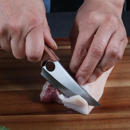 Forged Multi-purpose Knives with Hammer Pattern Butcher Boning Knife Sharp