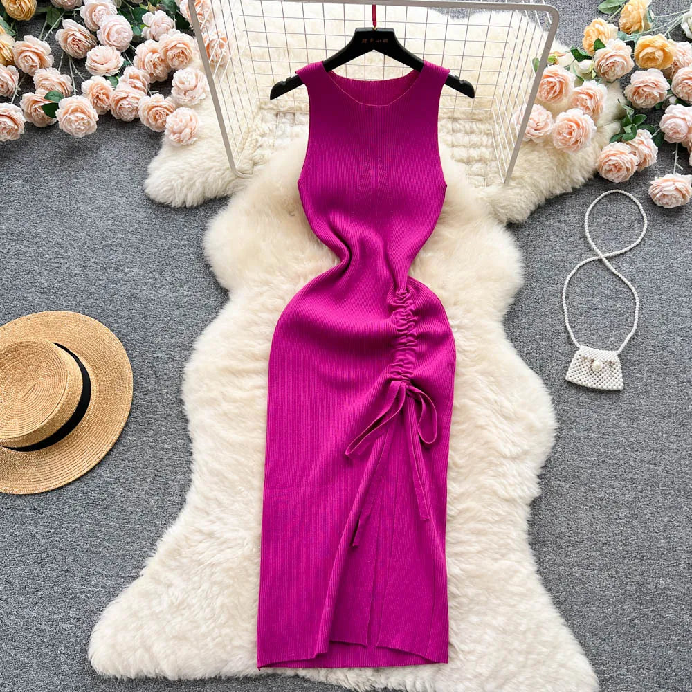 Formal attire Dresses: Fashion Bodycon Knitted Dress Package Hips