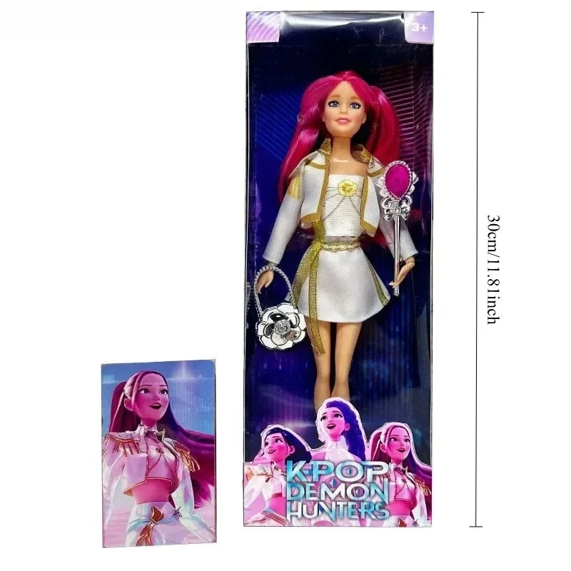 2025 Kpop Demon Hunters Live-Action Figure Toy Set with Theme Song Colorful Lights Action Figures for Fans And