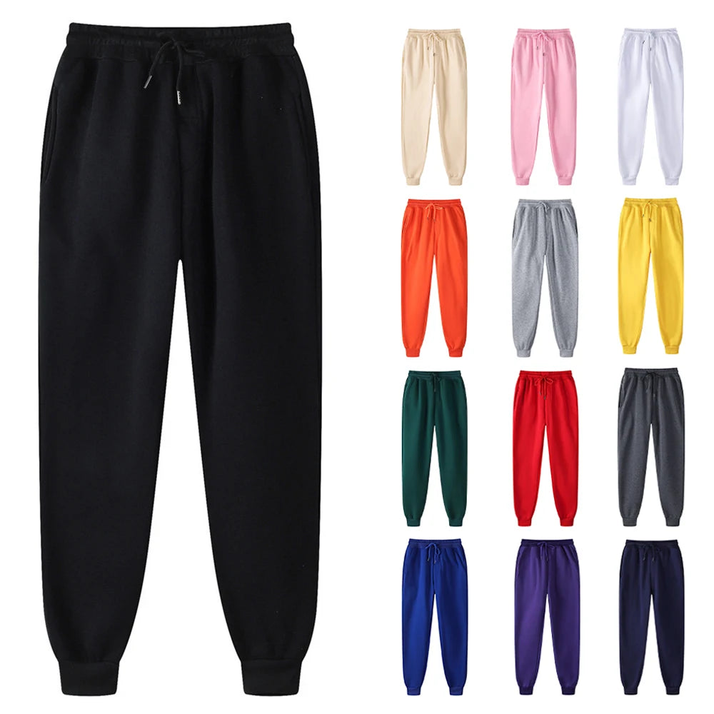 Plain Fleece Sweatpants Men Sportswear Black Jogging Pants Jogger Wholesale