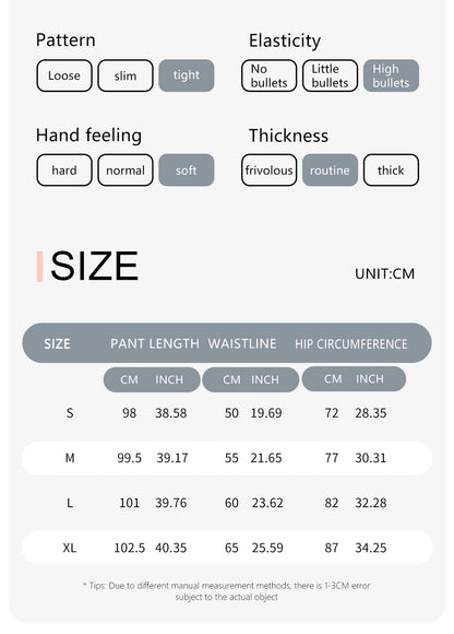 Women's leggings slim yoga pants women's high waisted wide leg pants sports