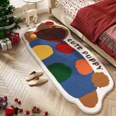 Bedroom Carpet Fluffy Bedside Rugs Imitation Cashmere Floor Mats Soft Non-slip