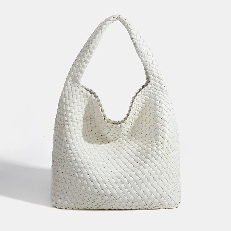 Designer Hand knitting bag PU Large women's Woven tote bag Mistress gift luxury bag