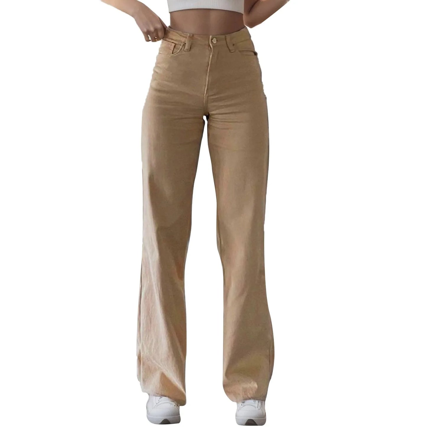 Fashion Loose Y2k Jeans Women High Waist Stretch Wide Leg Femme Trousers