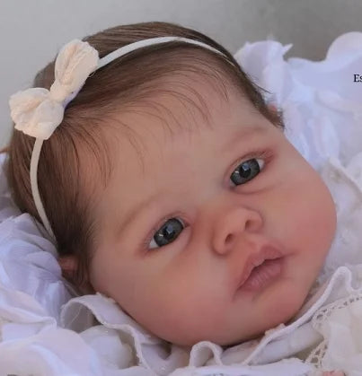 NPK 20inch Unpainted Reborn Doll Kit Nicol Fresh Color Soft Touch DIY Toy with Cloth Body And Eyes for Collectors