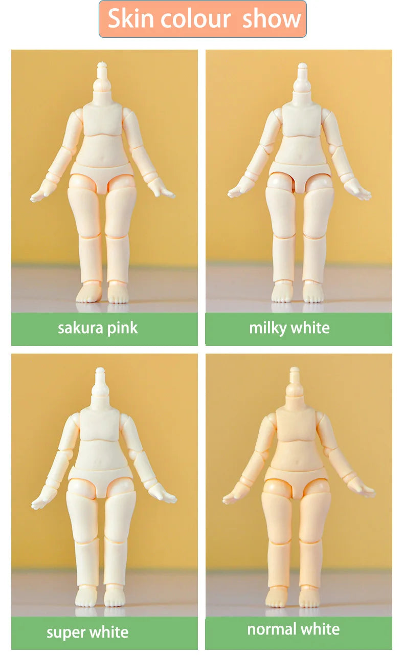 YMY 2nd Generation Doll Body Ob11 Doll Spherical Removeable Joint Body Doll For Penny, GSC, Molly, Obitsu 11, NendoroidS Head
