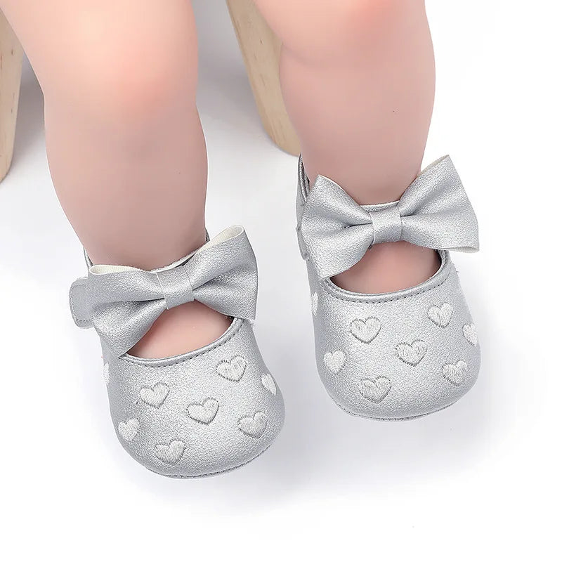 0-18Month Baby Shoes Classic Love Leather Boy Girl Shoes Multicolor Toddler