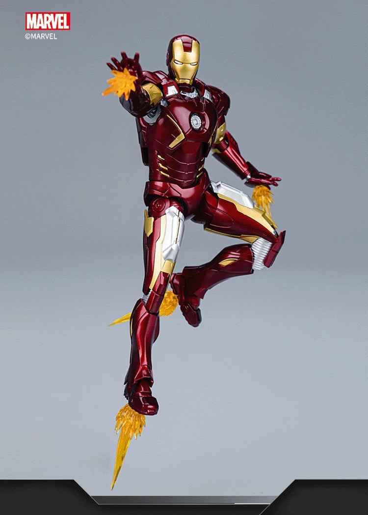Fondjoy Marvel Iron Man MK7 Assemble Toy Iron Man Model 15cm ABS Material 1/12 Scale Action Figures Toy Birthday Gifts For Boys