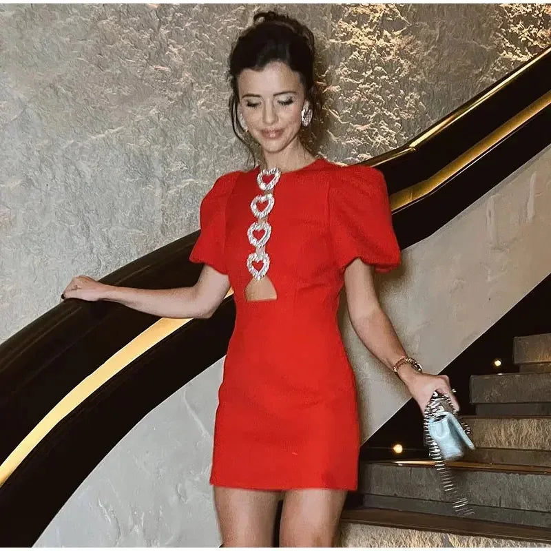 Evening Dresses: Bow Dress For Women Street Y2k O Neck Bodycon Dresses