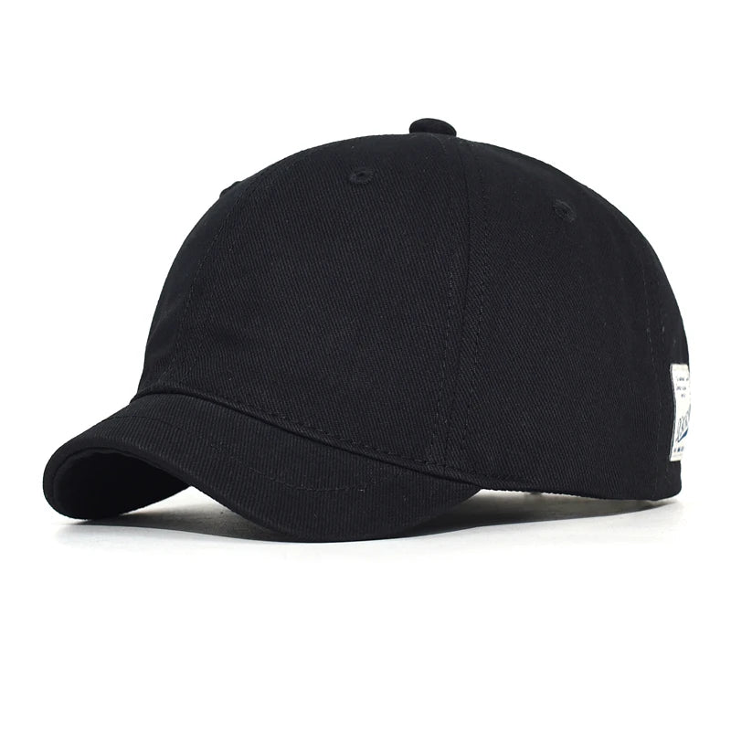 Short Brim Cotton Baseball Cap Men Women Casual Vintage Dad Hat Adjustable