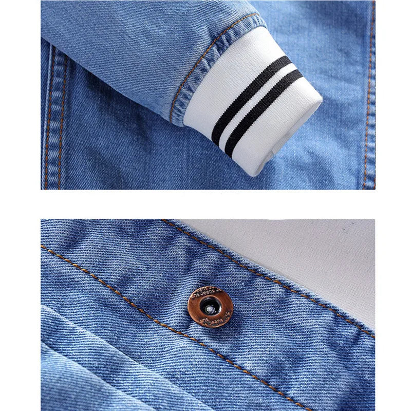 Men Jean Jacket Autumn Winter Casual Korean Men's  Jacket