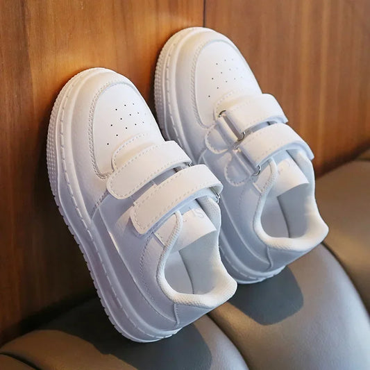 Autumn Kids White Sneakers Leisure Soft Bottom Fashion Boys Girls Sport Shoes