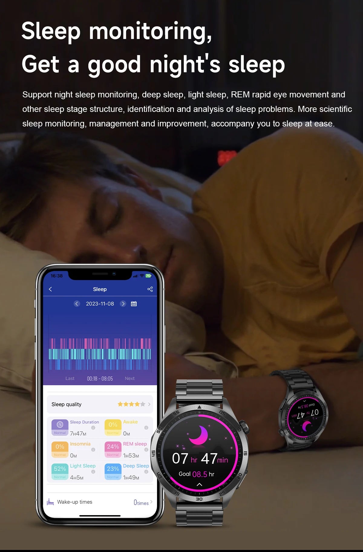 GUHUAVMI NEW Fashion Health Expert Laser iagnosis Smart Watch Men ECG+PPG Three highs  Blood Pressure Heart Rate HD Call Watches
