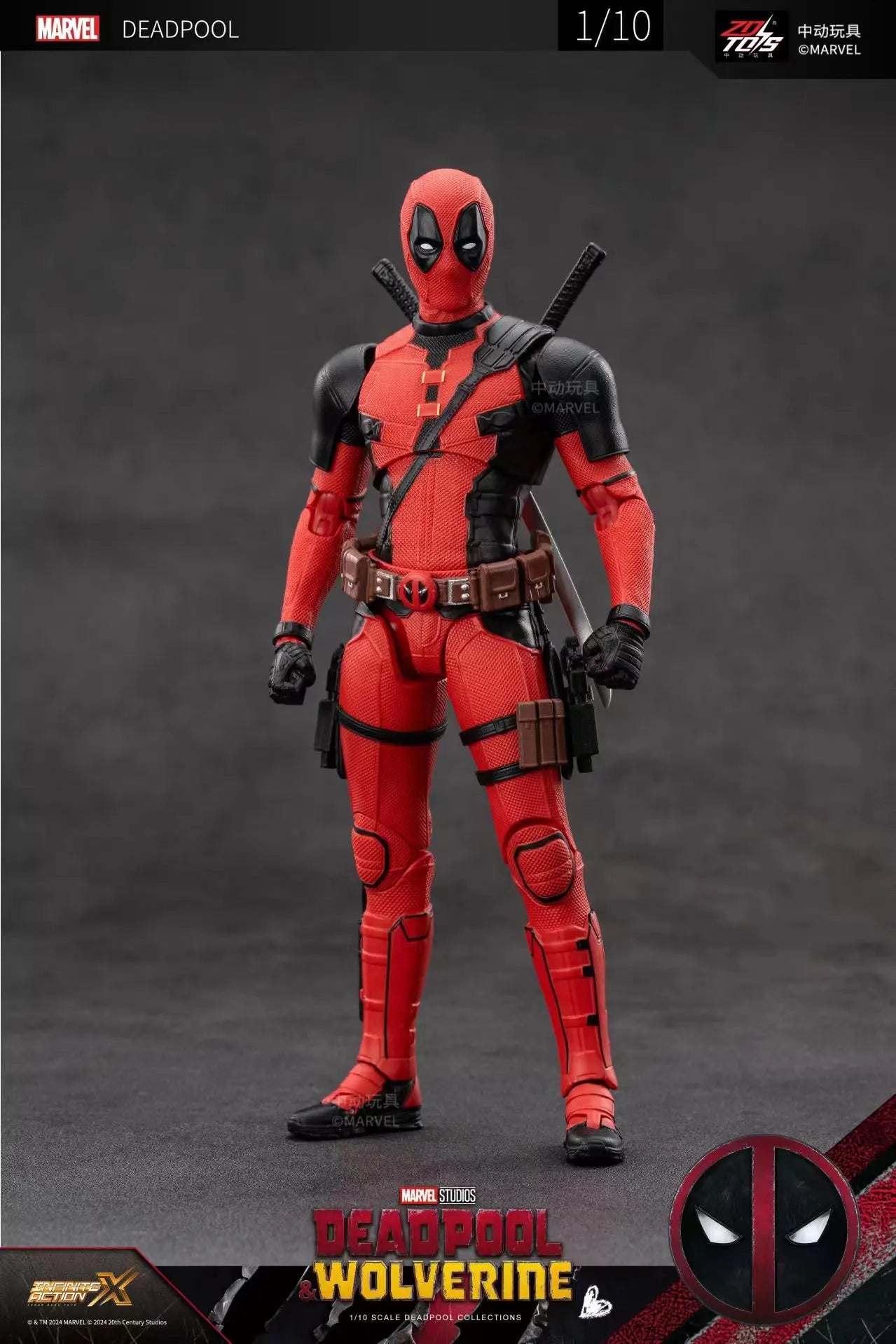 ZD Toys Deadpool & Wolverine Action figures Deadpool Boxed Wolverine  Collection Adult Action Figures Kids Toy