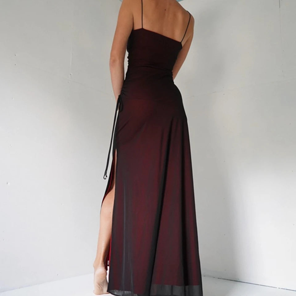 Homecoming Dresses: Prom Gown High Side Slit Cocktail Party Dresses