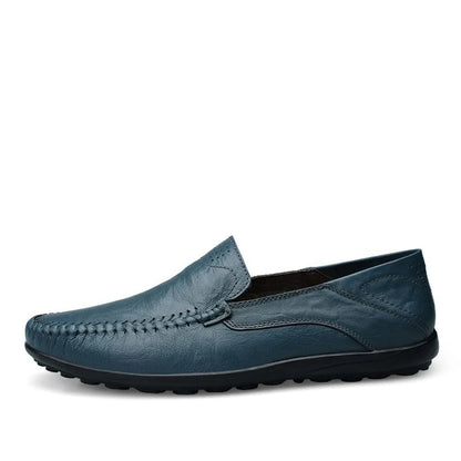Genuine Leather Men Casual Shoes Luxury Brand Formal Men Loafers Moccasins Italian Breathable Slip on Male Boat Shoes Size 37-47