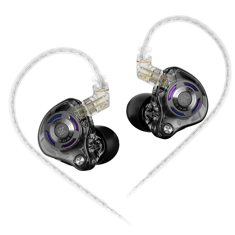 KZ Gale Earphone HIFI Bass Earbud Gaming and Music Headset Super-linear Dynamic Driver Detachable Design
