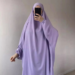 Hooded Muslim Women Hijab Dress Full Cover Prayer Garment Jilbab Abaya Long Khimar