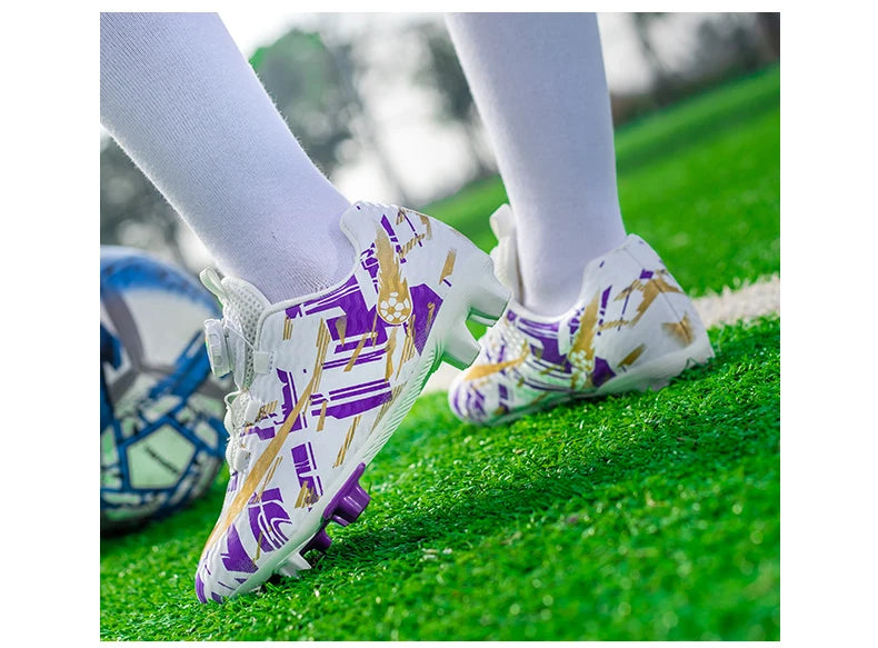 Soccer Shoes for Childrens TF/FG Outdoor Futsal Turf Training Boys Girl