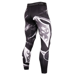 Men's Running Leggings Sportswear Quick Dry Gym Fitness Tights Workout Training