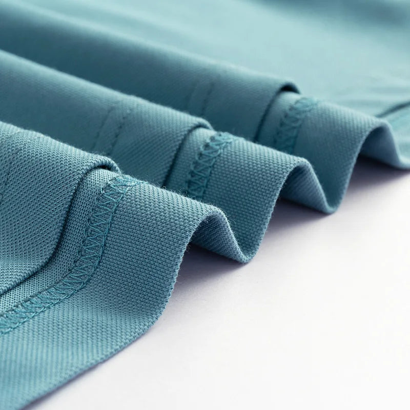 Summer men's fashion casual short sleeved polo shirt high-end boutique embroidered top comfortable and breathable lapel T-shirt