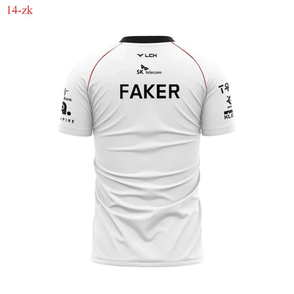 2024 New T1 Esports Team Uniform T-shirt League Of Legends World Finals Jersey T Shirt LOL Games Faker Fan Support Men Clothes
