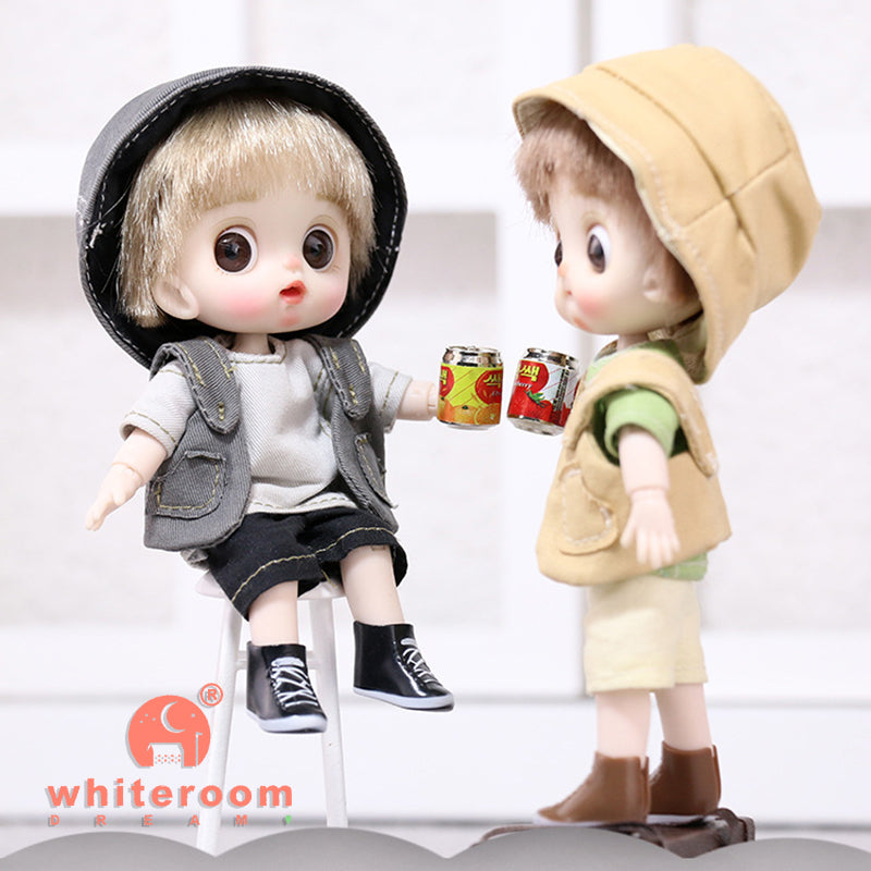 Mini Ob11 Bjd Doll Accessories Obitsu 11 Clothes Dolls For Girls Boy Toys Baby Kawaii Anime Toy Cute Items Miniature Costume