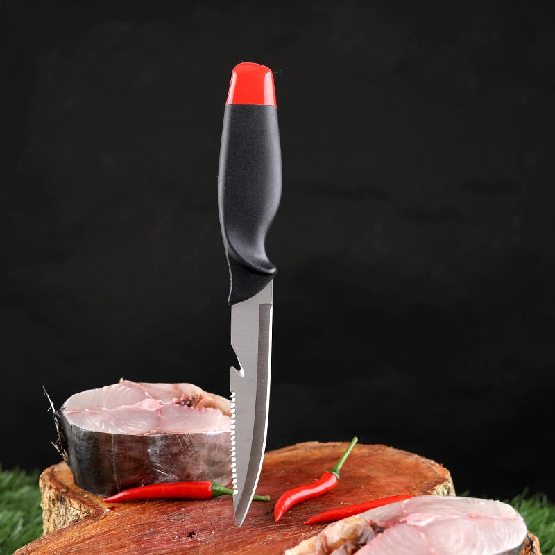 Stainless Steel Multifunctional Fishing Knife Fish Killing Knives Fish Planing Knife Kitchen