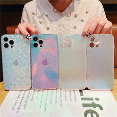 Bling Laser Chameleon Phone Case For iphone 16 15 14 13 12 Mini 11 Pro Max Plus Soft