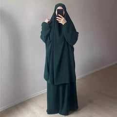 Hooded Muslim Women Hijab Dress Full Cover Prayer Garment Jilbab Abaya Long Khimar