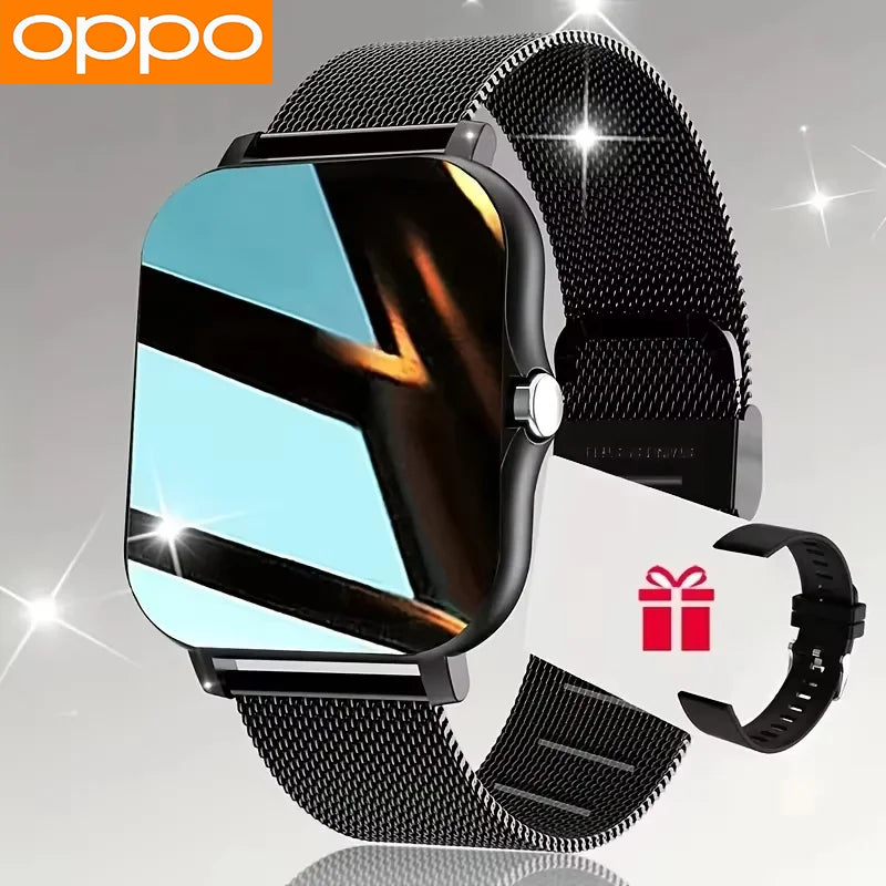 OPPO Hot Selling New Smart Watch For Men Women Newest Sport SmartWatch Faces Bluetooth Call Sports Fitness Phones Android iOS