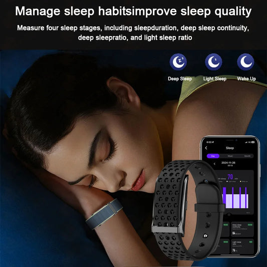 New No Screen Smart Watch Men's Sports Outdoors Fitness Heart Rate Monitor 1ATM Waterproof New Smartwatch For Android IOS 2025