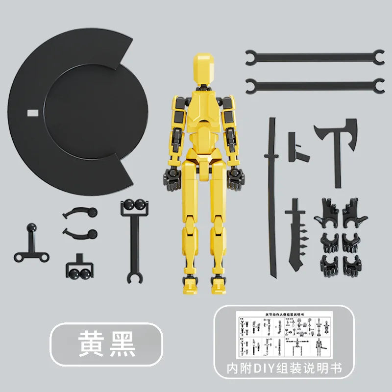 1PCS T13 Joints Figure Articulate Movable Dummy Doll Diy Assembly Toy 3D Printed Action Figure Stop Motion Animation Dummy Gift