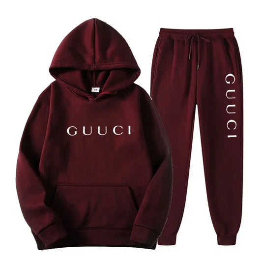 ashionable men's casual sports outfit - New style hooded sports shirt + sports pants set