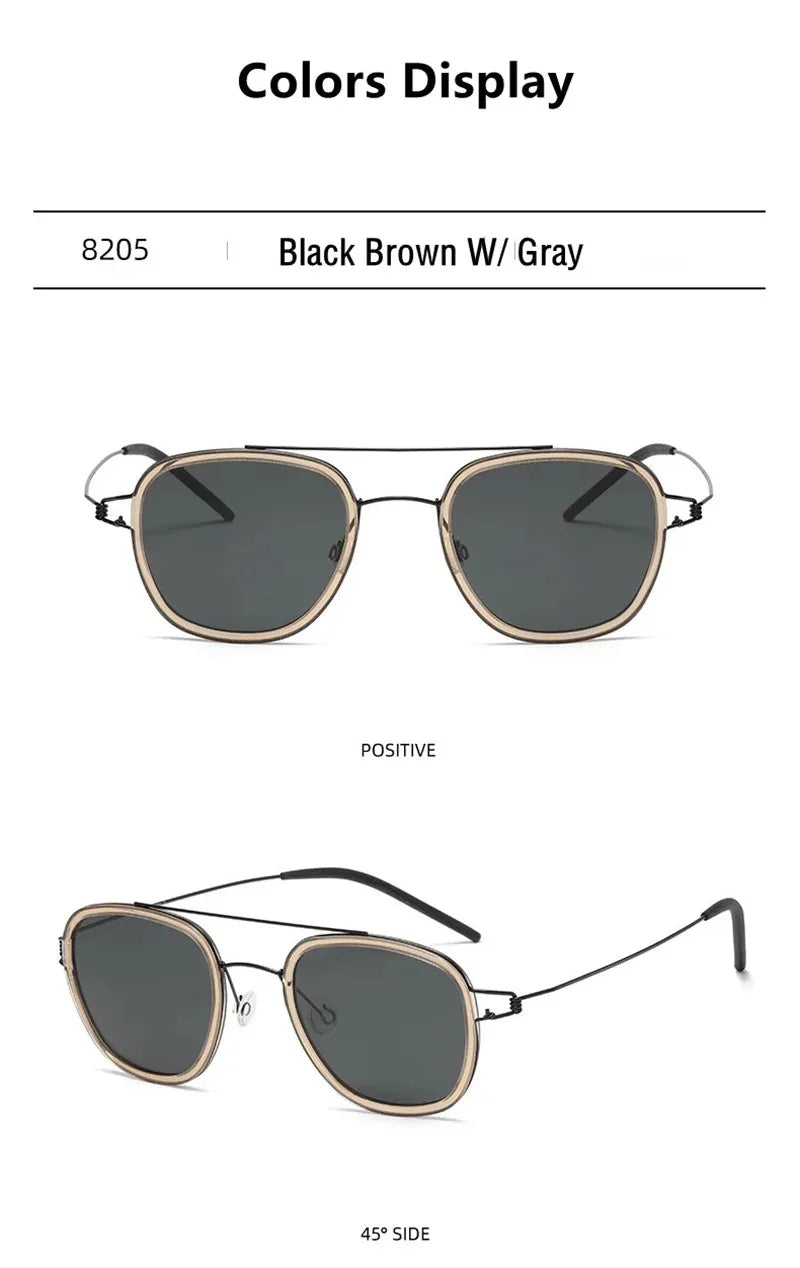 2025 Denmark Sunglasses For Women Gafas Men UV Protection Ultra-light Polarized Glasses 8205 Pilot  No Screw With Original Box