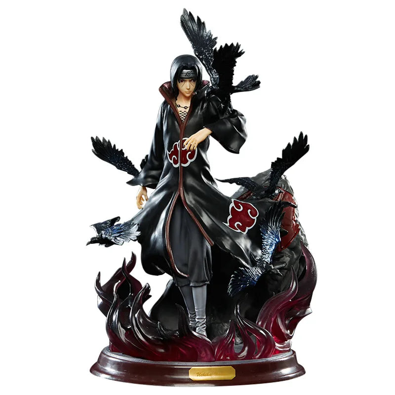 Naruto Crow Hall Itachi GK Uchiha Itachi Statue Anime Model Ornaments Hand-made Collection Gift